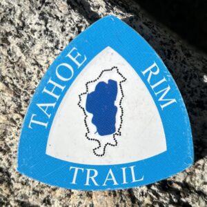 Metal Tahoe Rim Trail Sign (3.5" X 3.5")